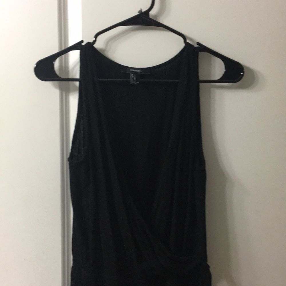 Forever 21 black boho romper